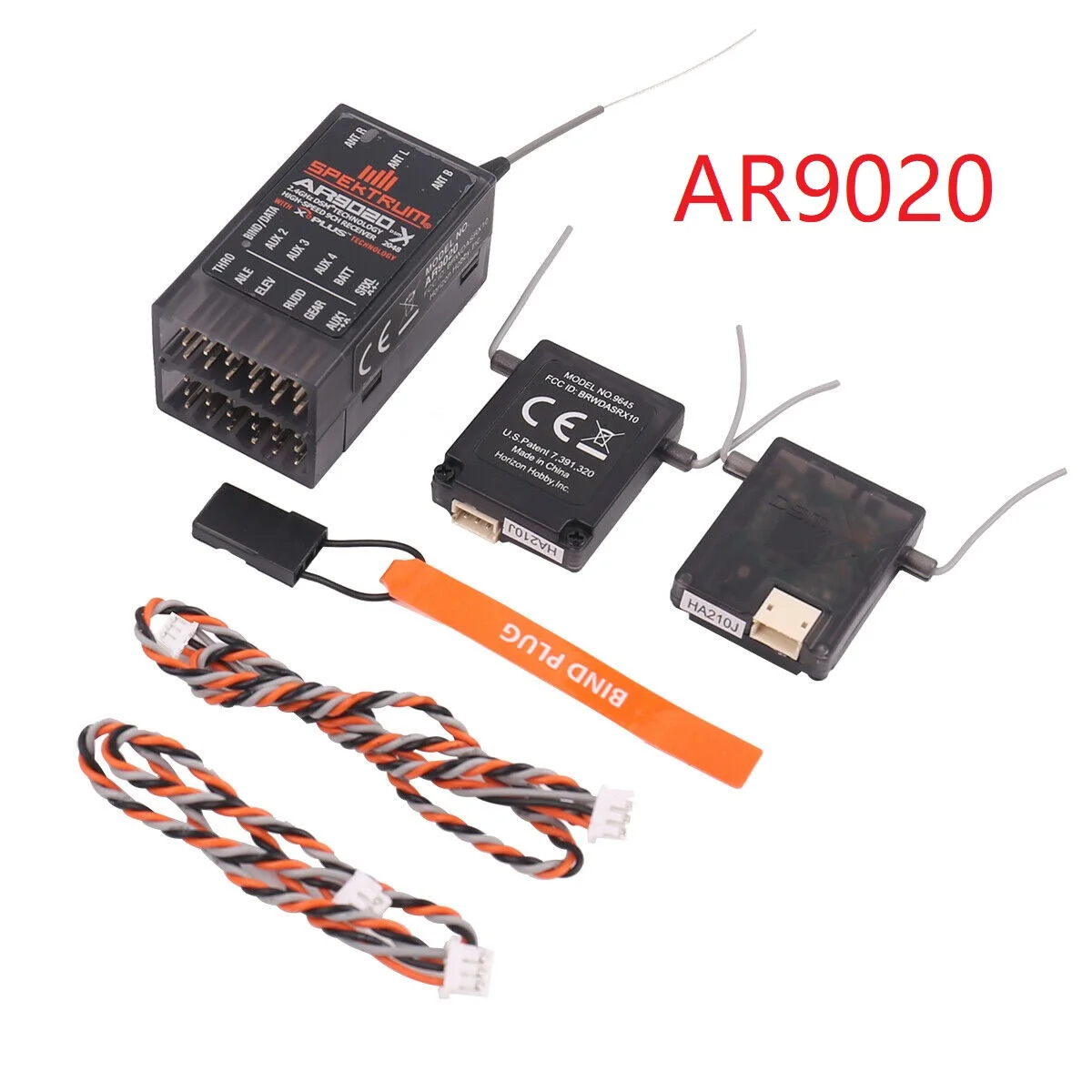 

AR9020 9CH DSMX/XPlus DSM2 2.4G Receiver with 2Ps Satellite for Spektrum transmitter