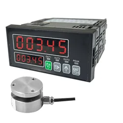 25mm Miniature Load Cell +Load Cell Indicator display, Compressioni/Tension Weighing Sensor 5KG 10/20/50-500kg 1Ton 2T Biosensor