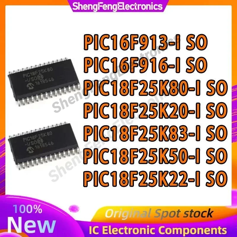 

PIC16F913-I/SO PIC16F916 PIC18F25K20 PIC18F25K83 PIC18F25K80 PIC18F25K50 PIC18F25K22 IC MCU Chip 100% New Original in stock