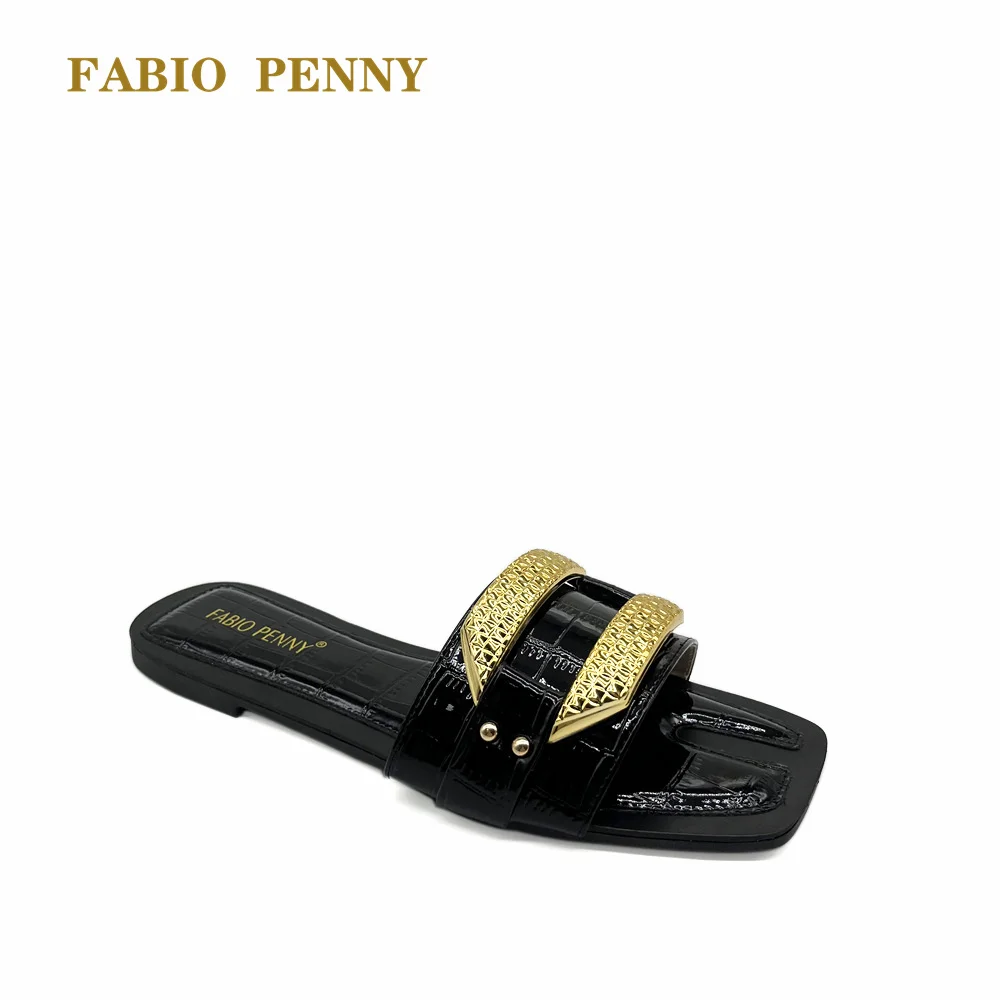 FABIO PENNY  women's slippers women's sandals summer flat bottomed Beach Flip Flops casual shoes