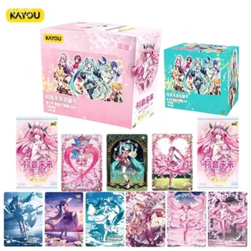 KAYOU Official Genuine Hatsune Miku Cherry Blossom Series Exquisite Card Anime Character Periphery Collection Toy Card Gift