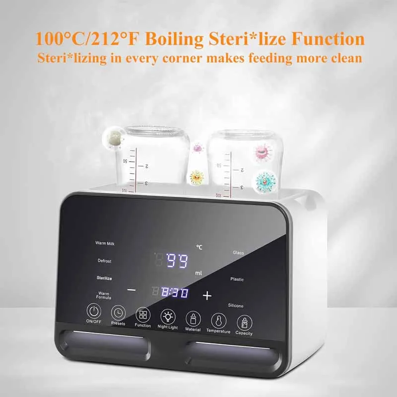 Multifunctional Baby Bottle Warmer and Sterilizer with Timer and Temperature Control 4
