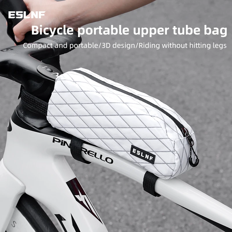 ESLNF Road Bike Top Tube Bag Portable Frame Front Tube Cycling Bag Large-capacity Bicycle Bag Bicycle Top Tube Bag