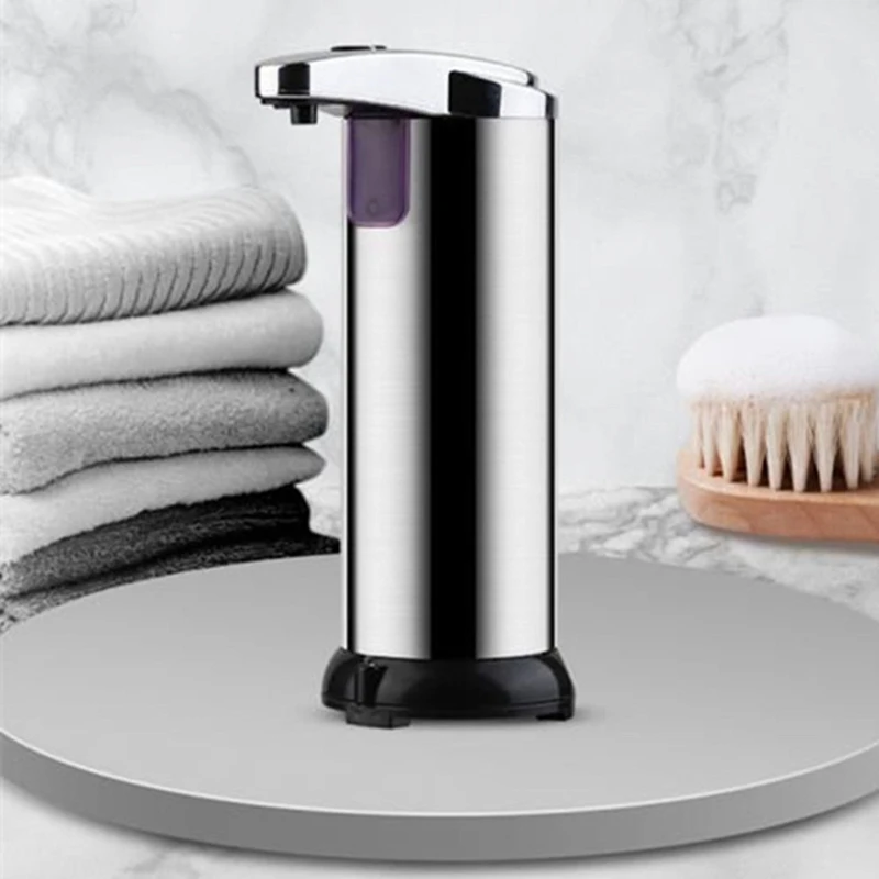 Automatic Soap Dispenser Touchless With Waterproof Base, 250Ml Liquid Soap Dispenser For Kitchen Bathroom Hotel