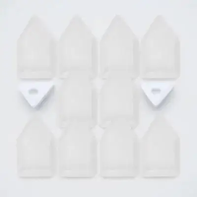 10pcs Weigh Boats 10 Count Measuring Trays Smooth Surface Lab Equipment For Sample Handling Dry Powder Containers Disposable