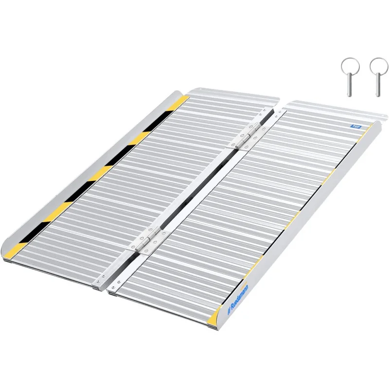 3FT Folding Wheelchair Ramps Doorways, Handicap Ramps Home, Portable Threshod Wheel Chair Ramps, Temporary Mobil