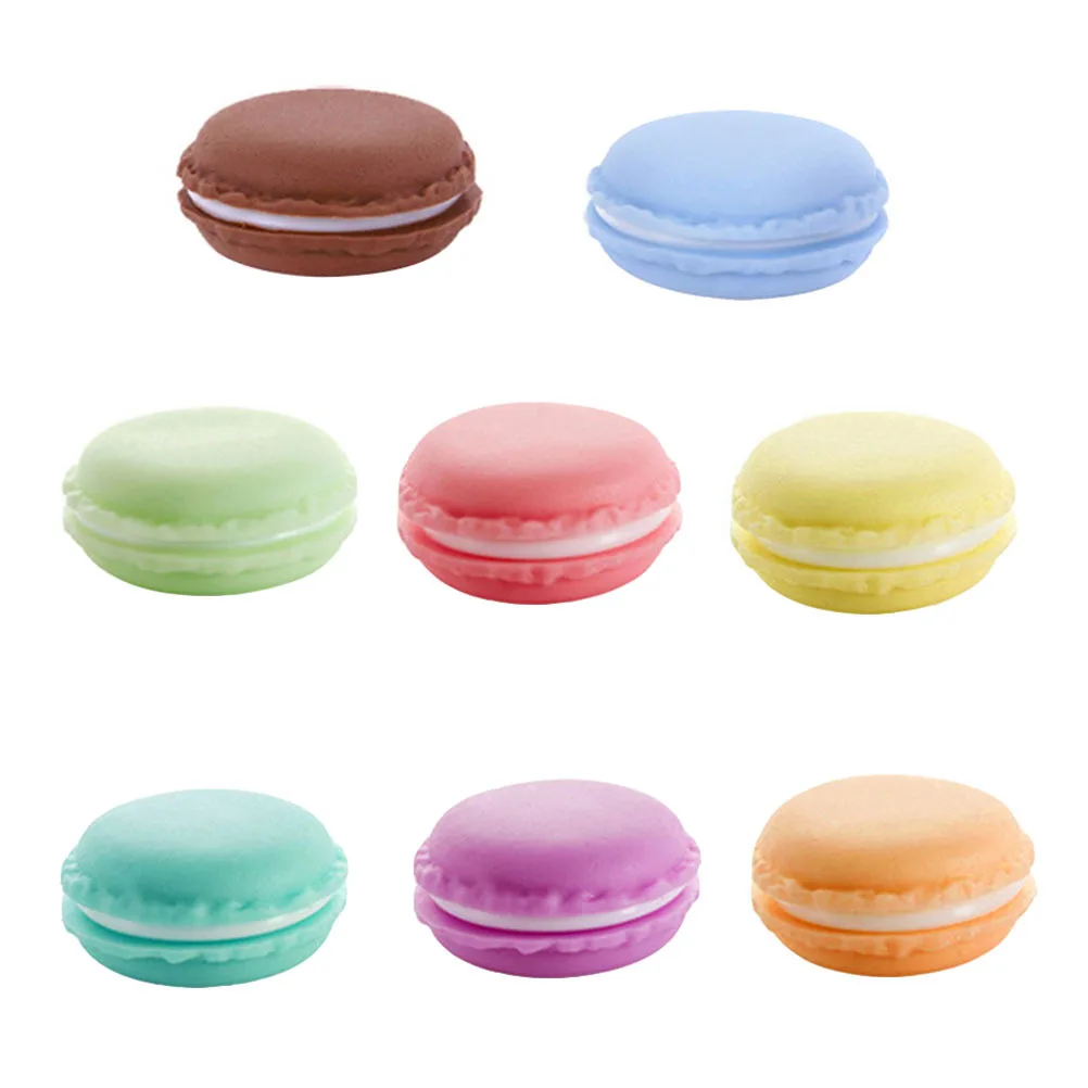 8Pcs Macaron Storage Mini Jewelry Organizer Portable Creative Container Small Accessories Ring Storage Case Jewelry