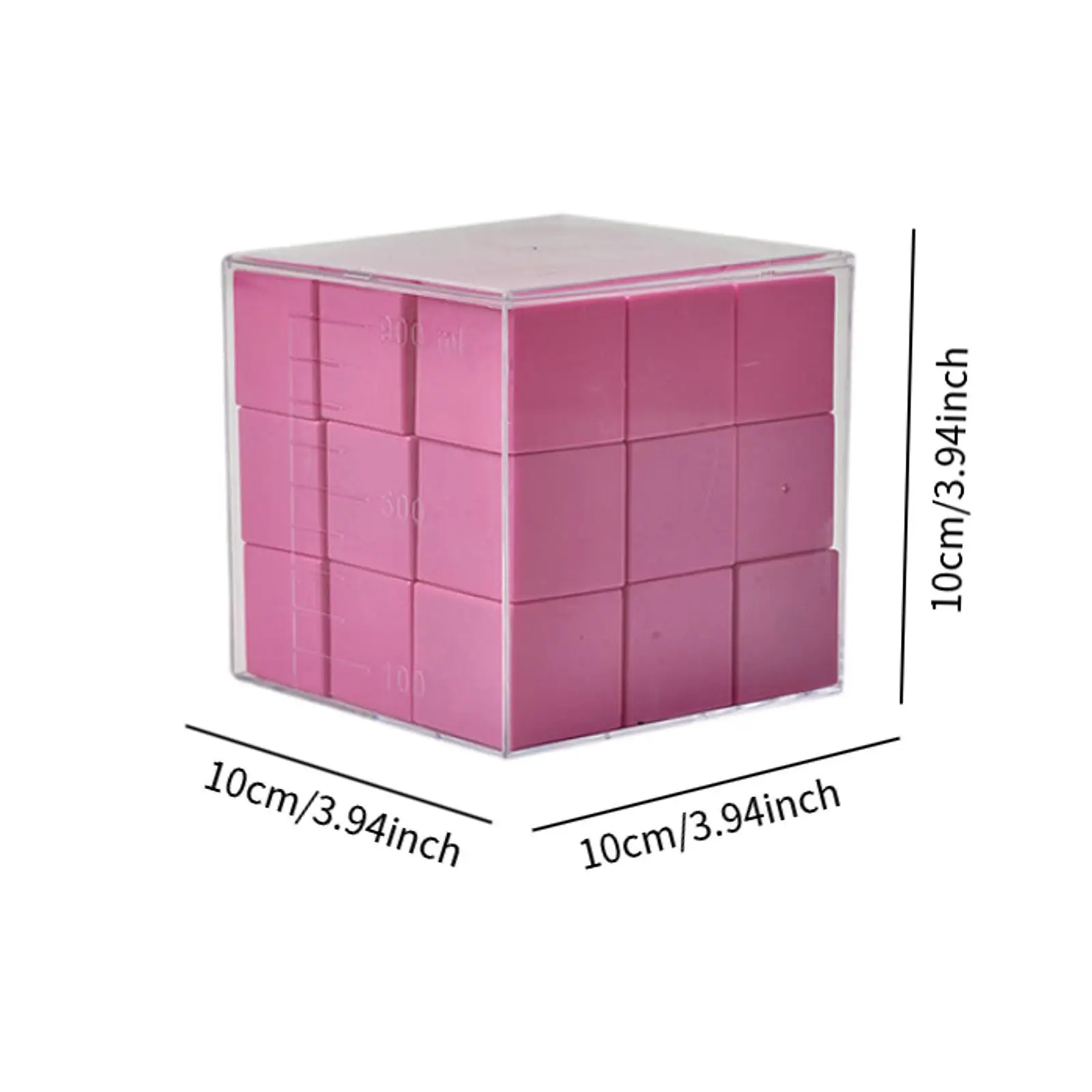 Blocks Toy Teaching Cubes Construction Toys Learning Material 3D Puzzle Cubes for 3 4 5 6 7 8 Years Children Kids Ages 2+