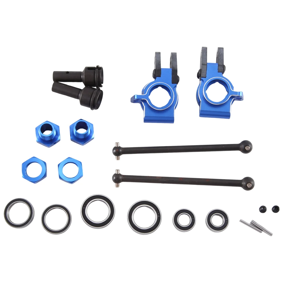 Metal RC Car Accessories Steering Knuckle + Cvd + Combiner for Arrma 1/8 Typhon 6S 1/7 Limitless F1 Infraction Blue