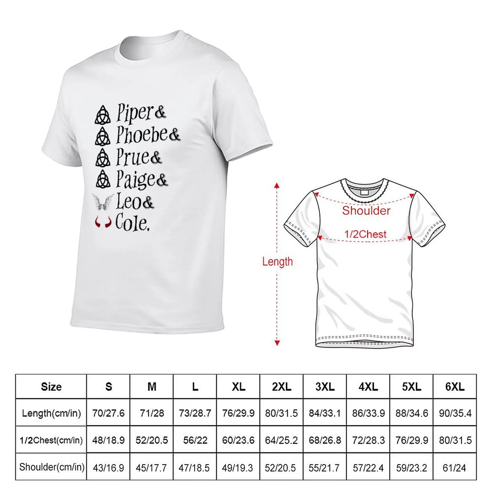 Charmed Names T-Shirt Labor Work Casual T-Shirt