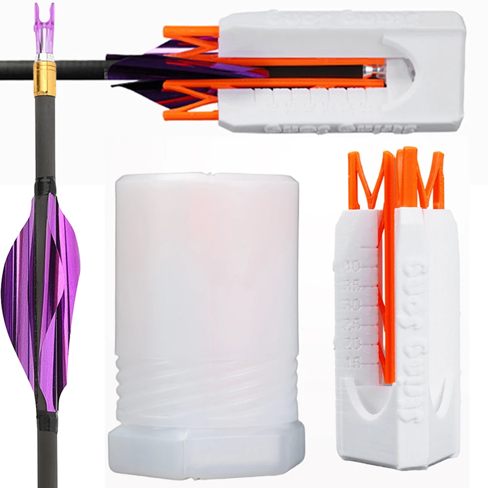 Archery Spiral Feathers Fletching Jig DIY Fletching Spinning Vanes Sticky Tool Shaft Gluing Device Outdoor Shooting Accessories