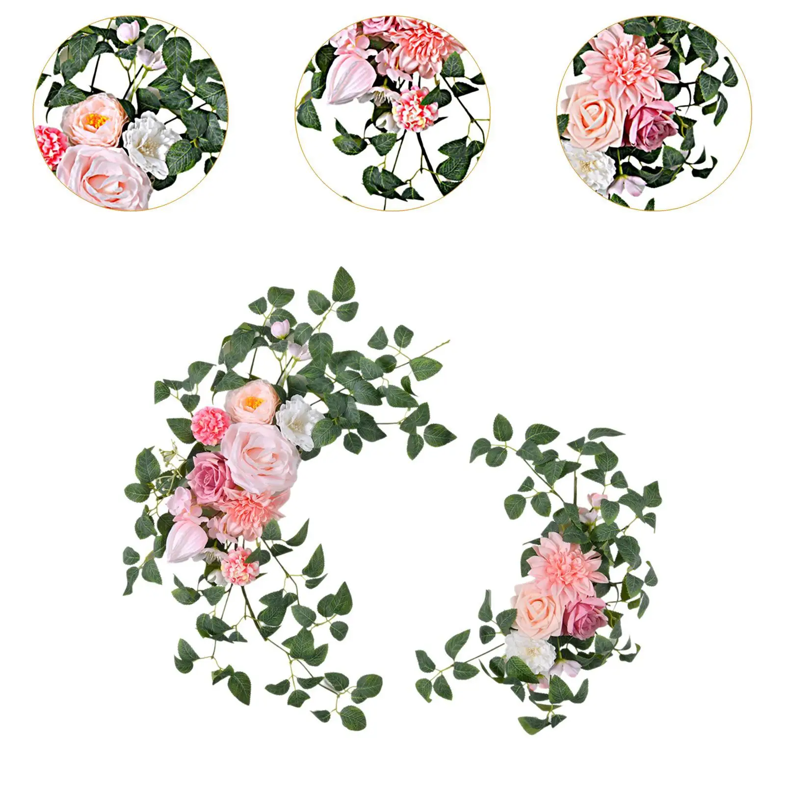 2x Wedding Arch Flowers Beautiful Decorations for Window Ceremony Front Door