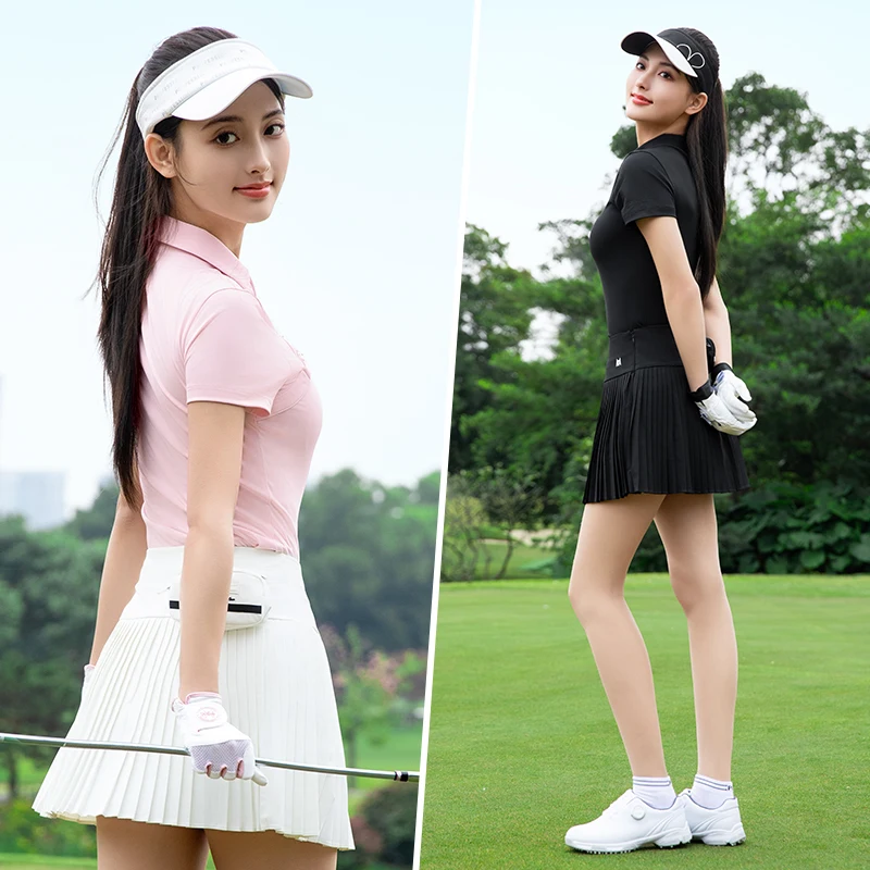 2025 Summer Women Golf Polo Shirt Short Sleeve Tennis Tshirt Sports Top