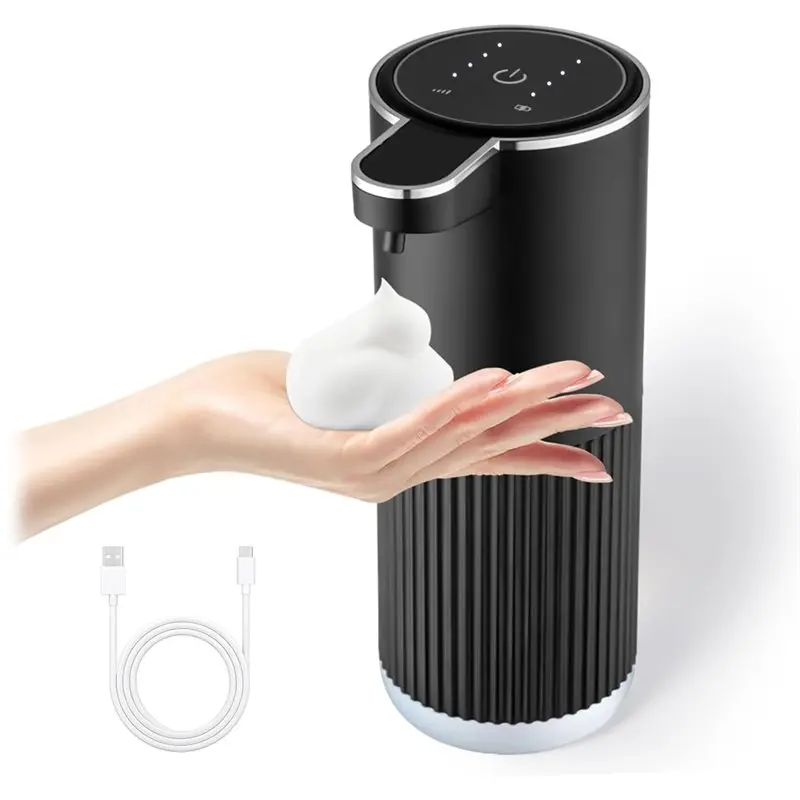 

BABZ-Touchless 350Ml Multifunctional Foam Soap Dispenser 4 Level Wall Mount Automatic Hands Free Auto