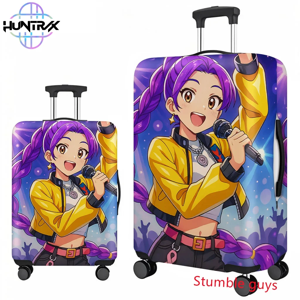 

Kpop Demon Hunters Suitcase Cover Travel Protector Fits 18-32 Inch Luggage Anime Design
