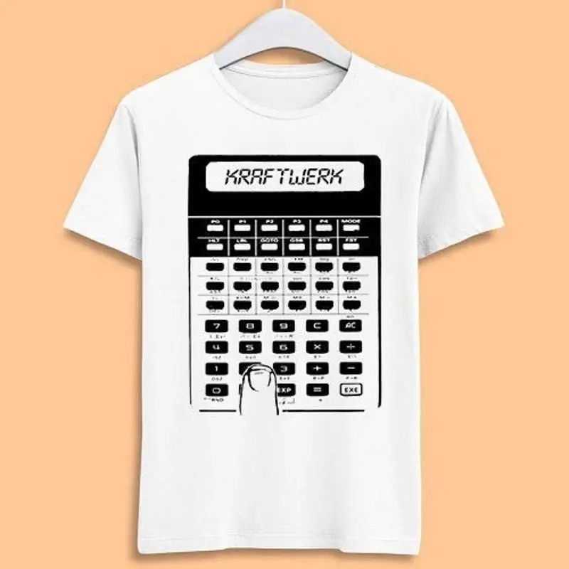 آلة حاسبة الجيب Kraftwerk Synth Pop Cool Cult Movie Music T Shirt 7034