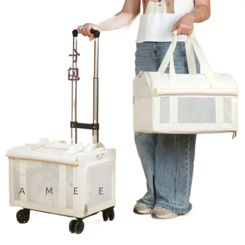 

Pet trolley case double deck bus trunk