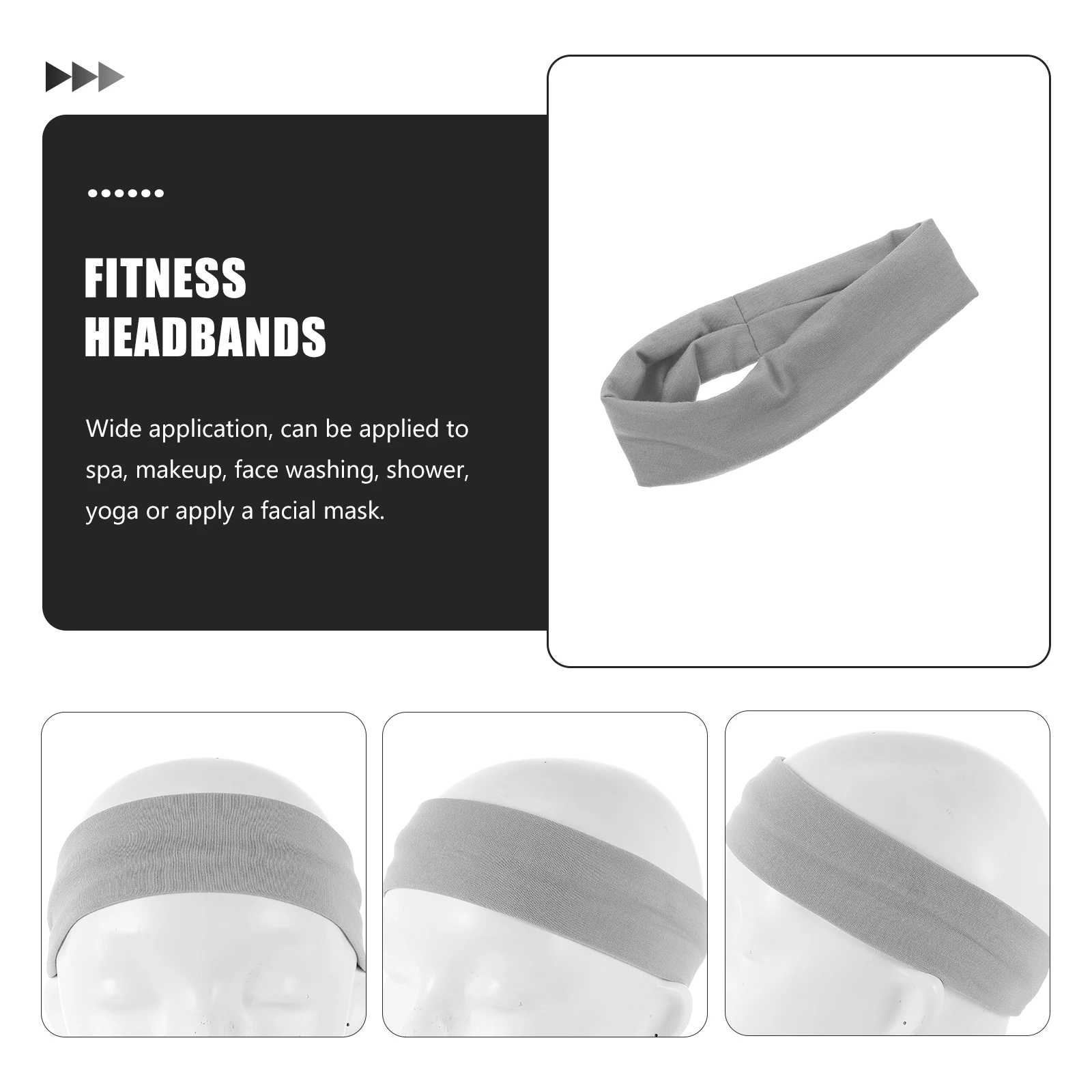 

Sports Headband Sweatband Headwear Basketball for Men Male Headbands Fabric Man Elastic Workout