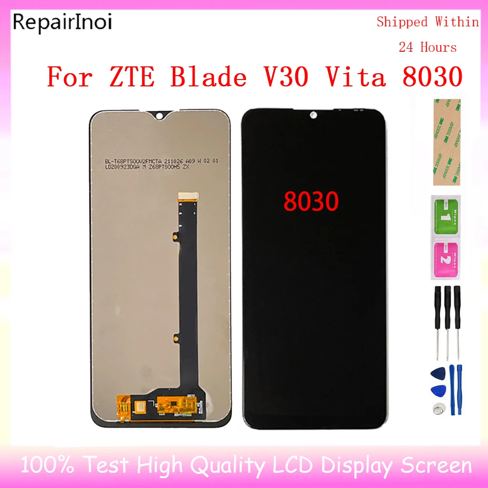 

Tested Well For ZTE Blade V30 Vita 8030 LCD Display Touch Screen Digitizer Replacement 6.2-Inch For ZTE 8030 LCD Screen + Tools