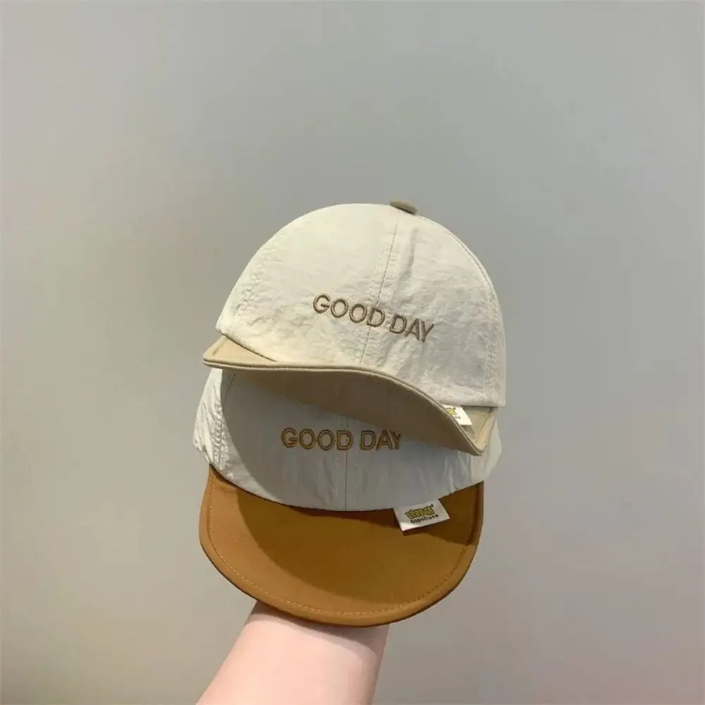 Korean Summer Letter Baseball Cap Quick-drying Thin Baby Peaked Hat Soft Breathable Children Visors Cap