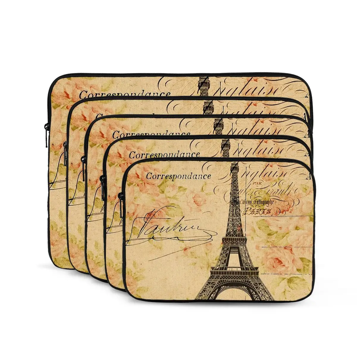 

Cottagecore весенний сад винтажный цветочный Париж Эйфелева башня сумка для ноутбука чехол для ноутбука противоударный чехол для планшета
