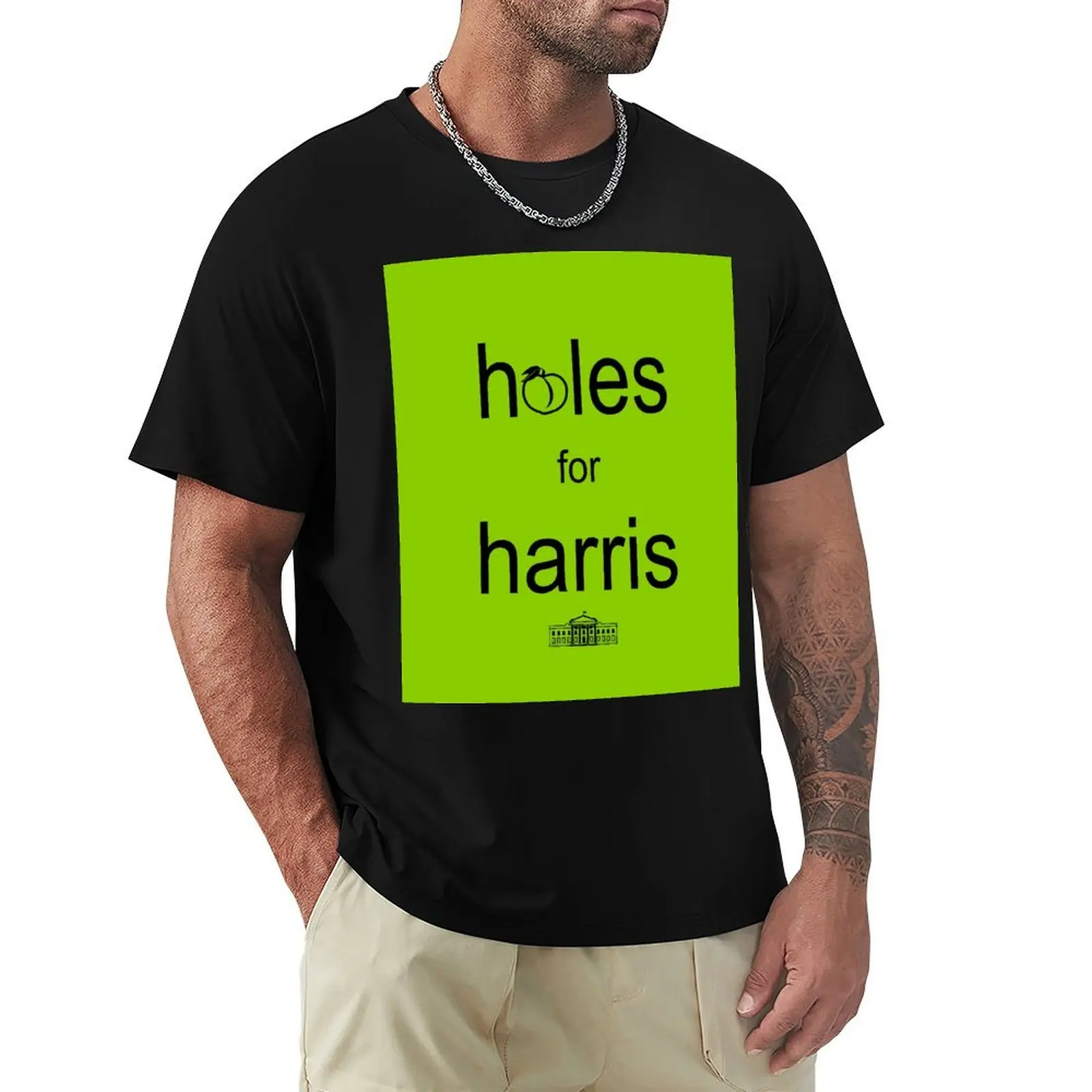 

Holes for Harris - Black T-Shirt designer shirts cute clothes vintage clothes mens graphic t-shirts hip hop