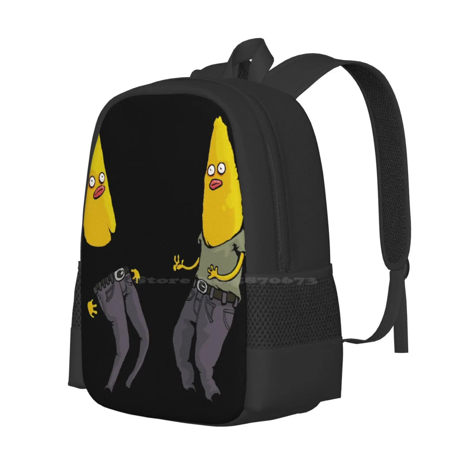 Bananas In Regular Clothing School Bag Big Capacity Backpack Laptop Meow Silly Bananas Cute