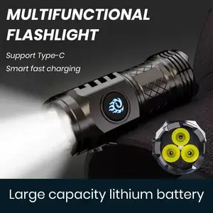 Mini Torch LED Flashlight High Lumens Waterproof Portable Mini Flashlight Outdoor Camping LED Torch Emergency Flashlight
