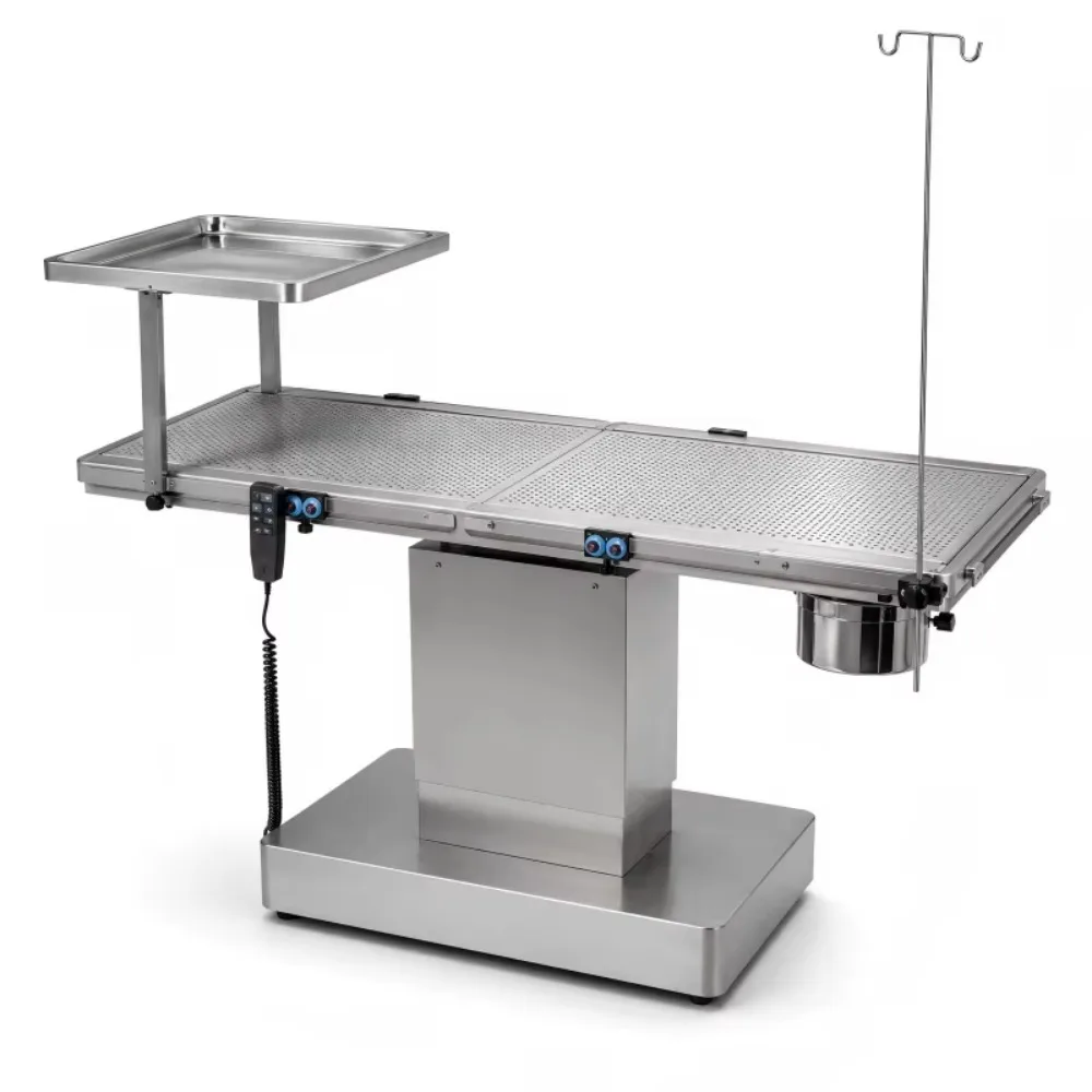 XY ACS06 Electric Heated Veterinary Operating Table with Bilateral Tilt Stabilized Base and Accessories for Dogs and Cats
