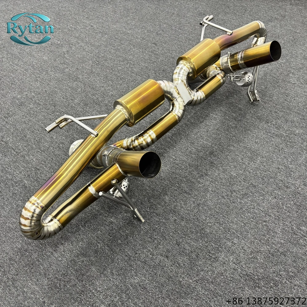 

Rytan Valvetronic TItanium Gold Exhaust Pipe System Valved Catback for EVO
