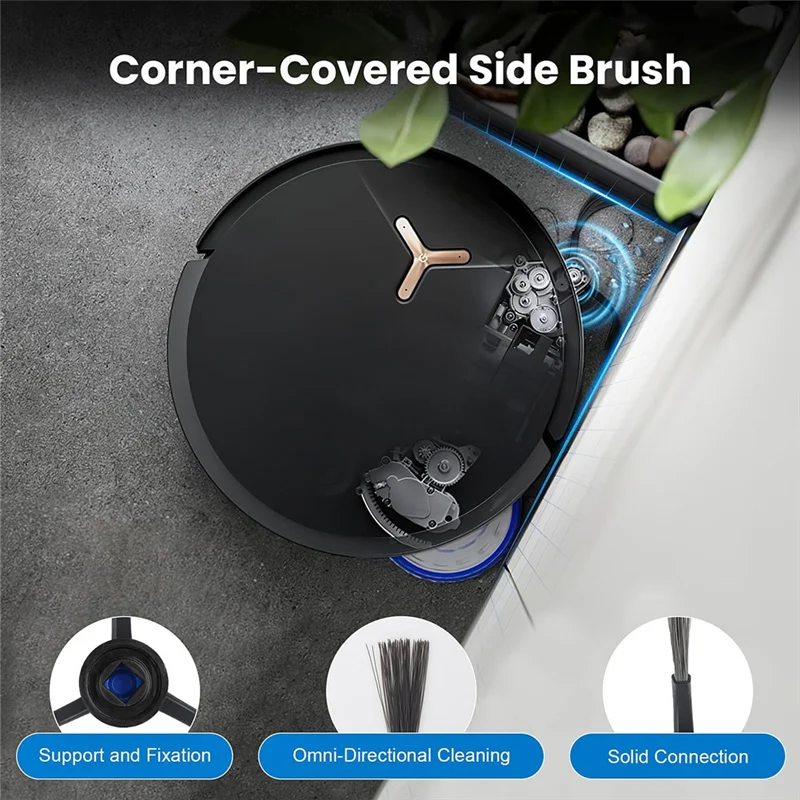 AB43-For Ecovacs Deebot T50 Max Pro Omni طقم استبدال-الفرشاة الرئيسية وأكياس الغبار والمرشحات ومنصات الممسحة مكنسة الروبوت تشمل الملحقات