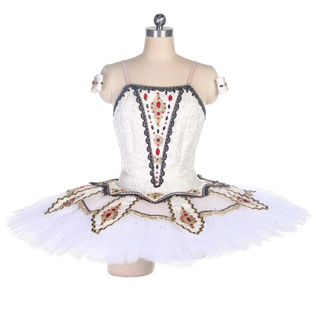 

Ivory Spandex Bodice Professional Ballet Tutus for Girls & Woman Dancewear Customized Classical Ballet Pancake Tutu B22132