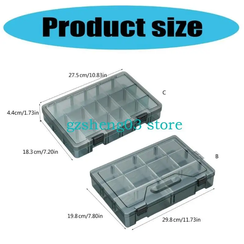 U75C Storage kleine Teile mit Deckel Hardware Schmuck Speicherhülle