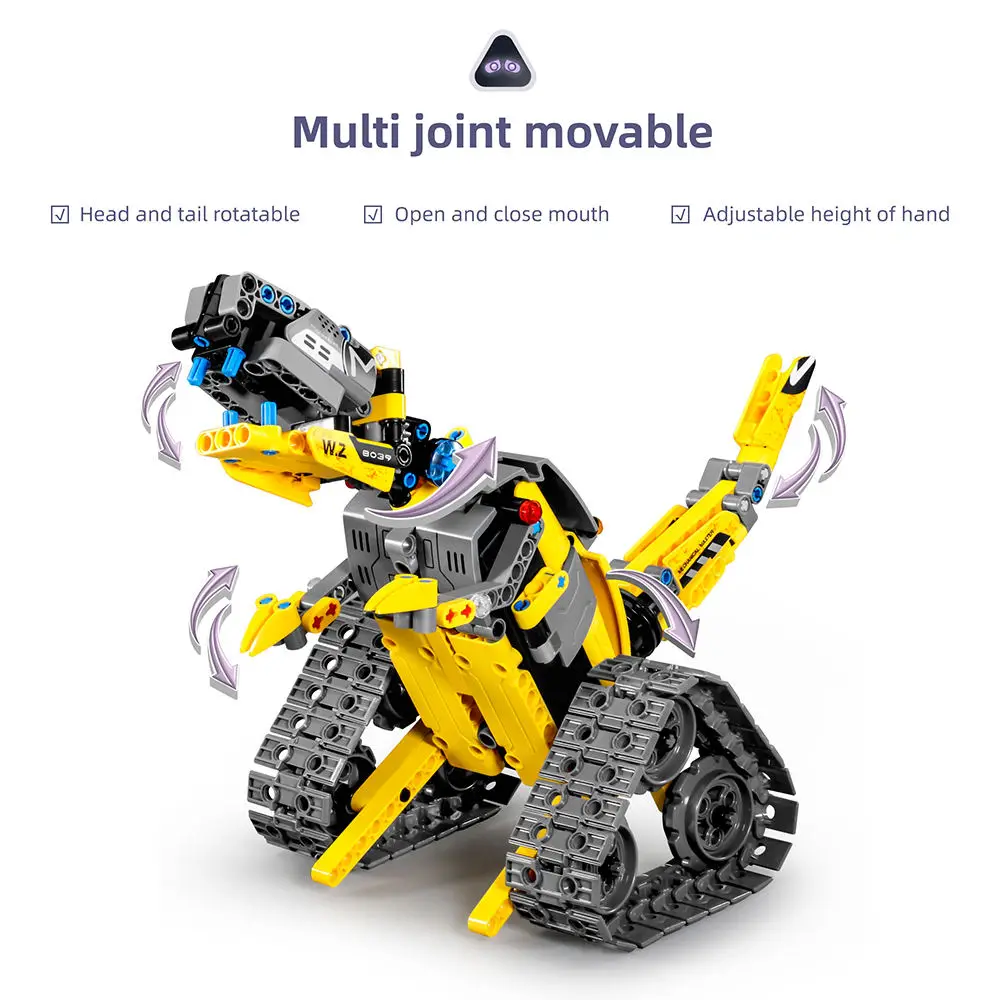 Technical 3 In 1 City Engineering Car Excavator Bulldozer Transform Rc Robot Model Building Blocks Bricks Toys For Children Gift