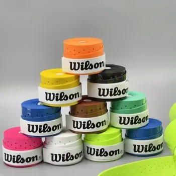 12/30/90pcs Wilson Tennis Overgrip Padel Racket Grip Tape Anti Slip Outdoor Training Replacement Sweatband Badminton Accessories