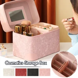 3 Trays Makeup Box Cosmetics Case Jewelry Organiser Vanity Make Up Storage Box Portable Multi-Functional Cosmetic Case