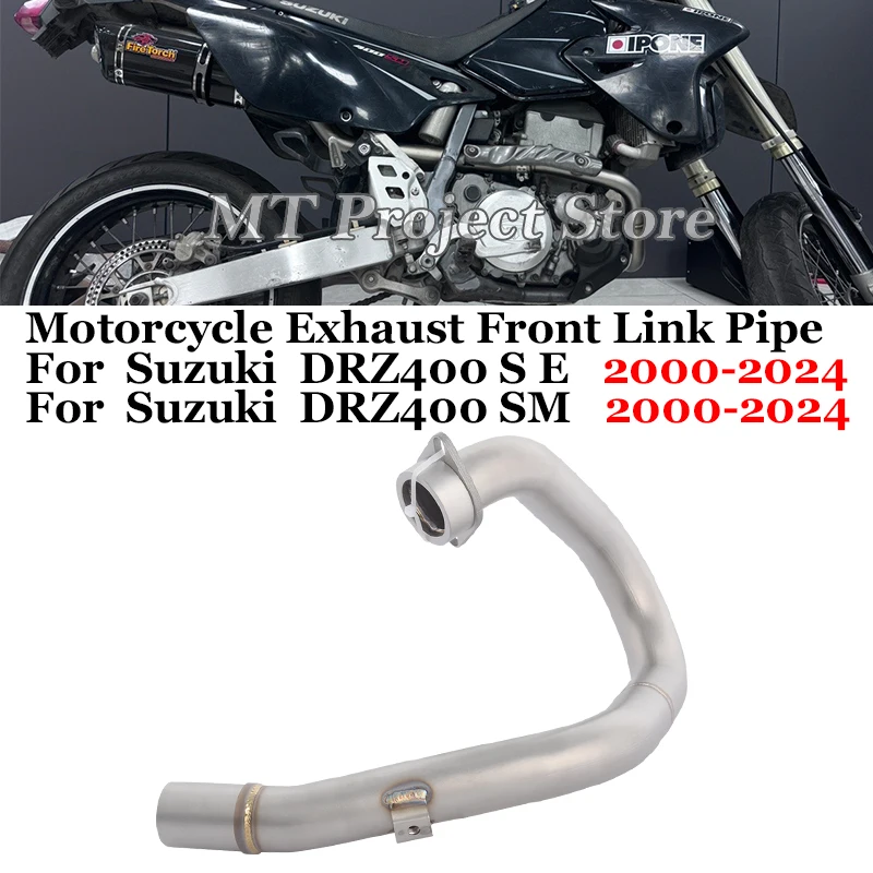 

Slip On For Suzuki DRZ400 S / E SM 2000 2021 2022 2023 2024 Motorcycle Exhaust Escape System Stainless Steel Middle Link Pipe ﻿