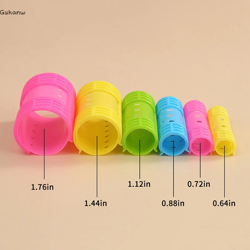 

6/8/10/12/14Pcs Heatless Hair Curler Plastic Heatless Hair Rollers Lazy Curls Root Perm Rods Bangs Curling Rod Hair Styling Tool