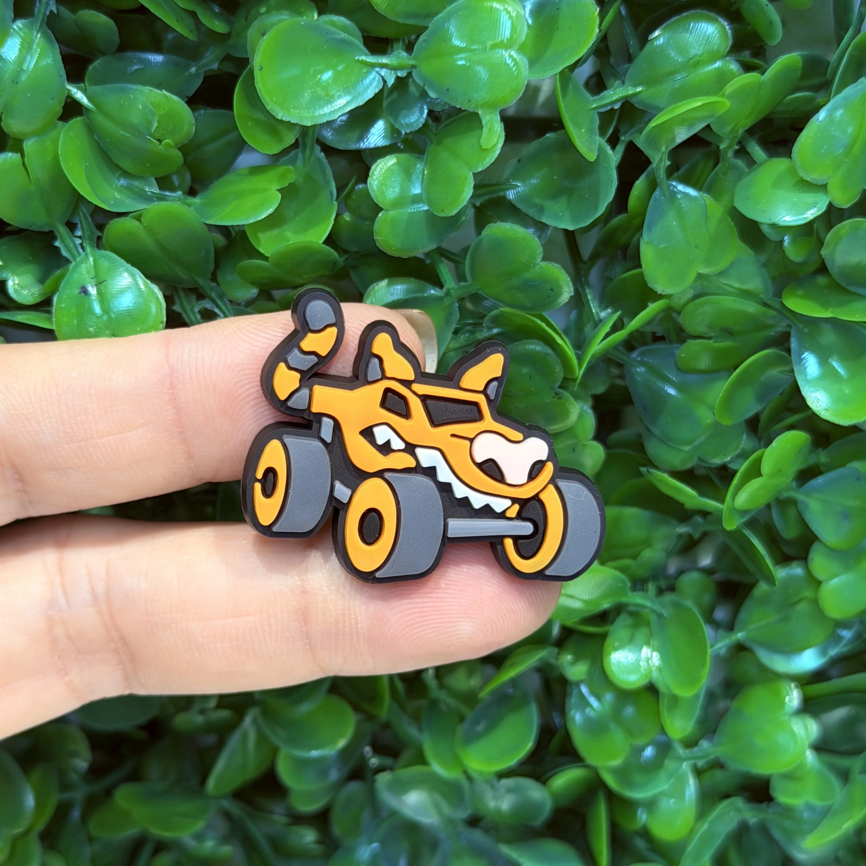New Arrival 20-100Pcs Monster Cars PVC Shoe Accessories Frog Shark Trucks Adult Sandal Charms DIY Cool Wristband view 4