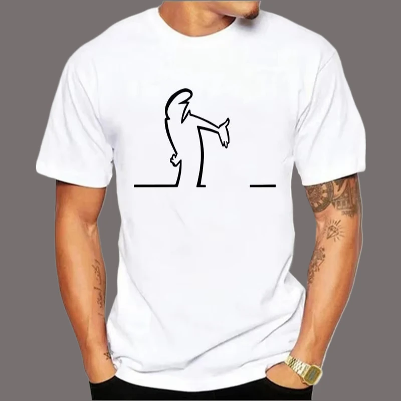 تي شيرت صيفي للرجال من Balum La Linea تي شيرت برسومات مضحكة من القطن مريح ومميز #2