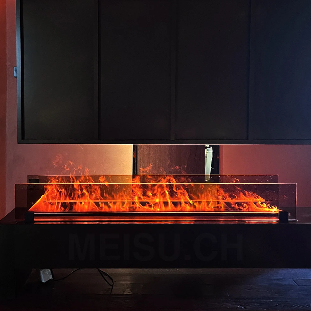 Customizable Led Light Flame Effect Artificial Stove Electronic Decoration Vapour Fireplace Atomizing Fireplace
