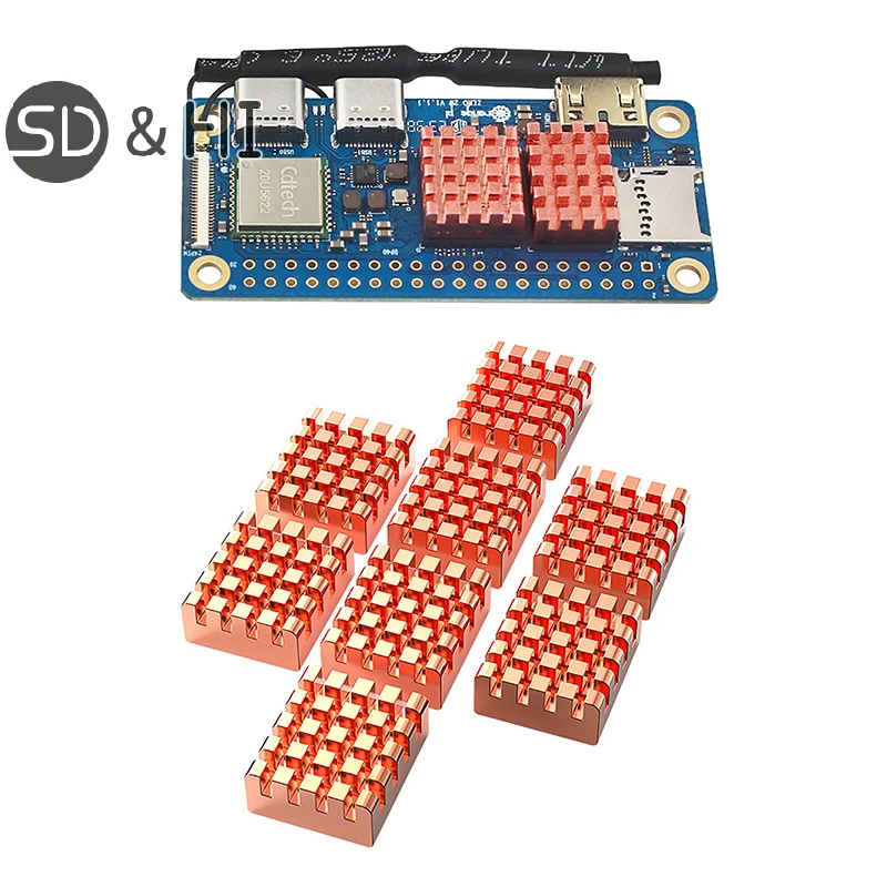 1/8pcs For Motherboard Graphics Card Sound Card Chip Small Heatsink Graphics Memory Heat Sink Pure Copper Heat Sink