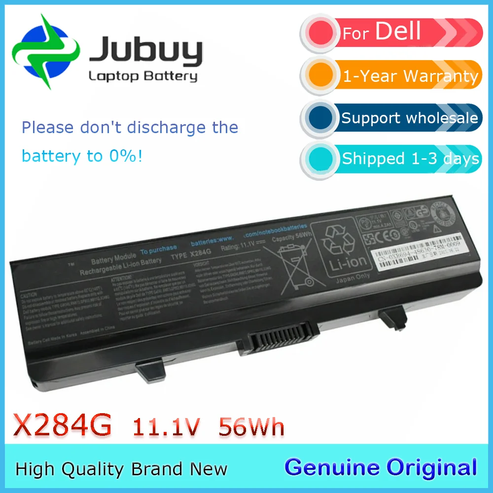 X284G 11.1V 56Wh Original Laptop Battery for Dell Inspiron 1525 1526 1545 14 1440 MG119 RU586 GW240