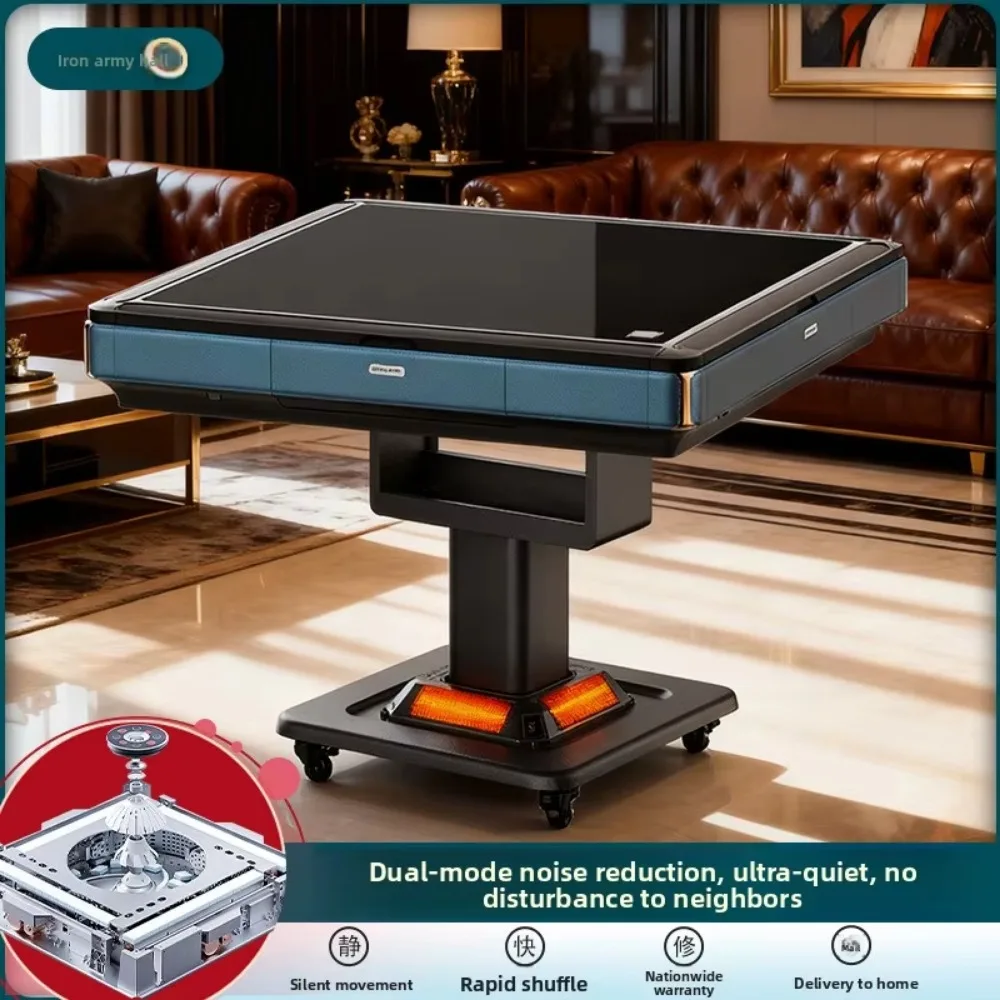 Fully Automatic Foldable Plastic Mahjong Table Four-port Quiet Dual-purpose Low Noise Dining Table