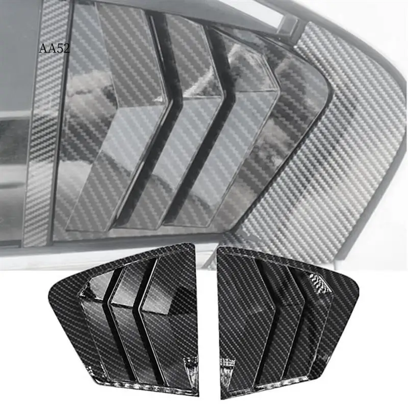 

AS-1Pair Replacement Parts Accessories For 2012-2015 Honda Civic Car Side Quarter Window Vent Louver Shutter Cover Trim