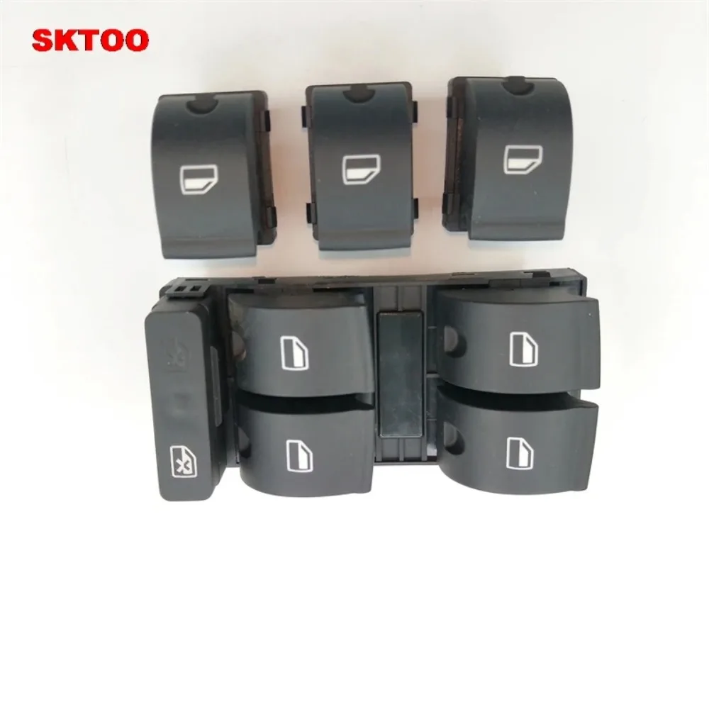 Master Power switch panel + Passenger Side Window Switch button for Audi A4 B6 B7 Sedan - OEM  8ED959851 / 8ED959855 Wear Parts