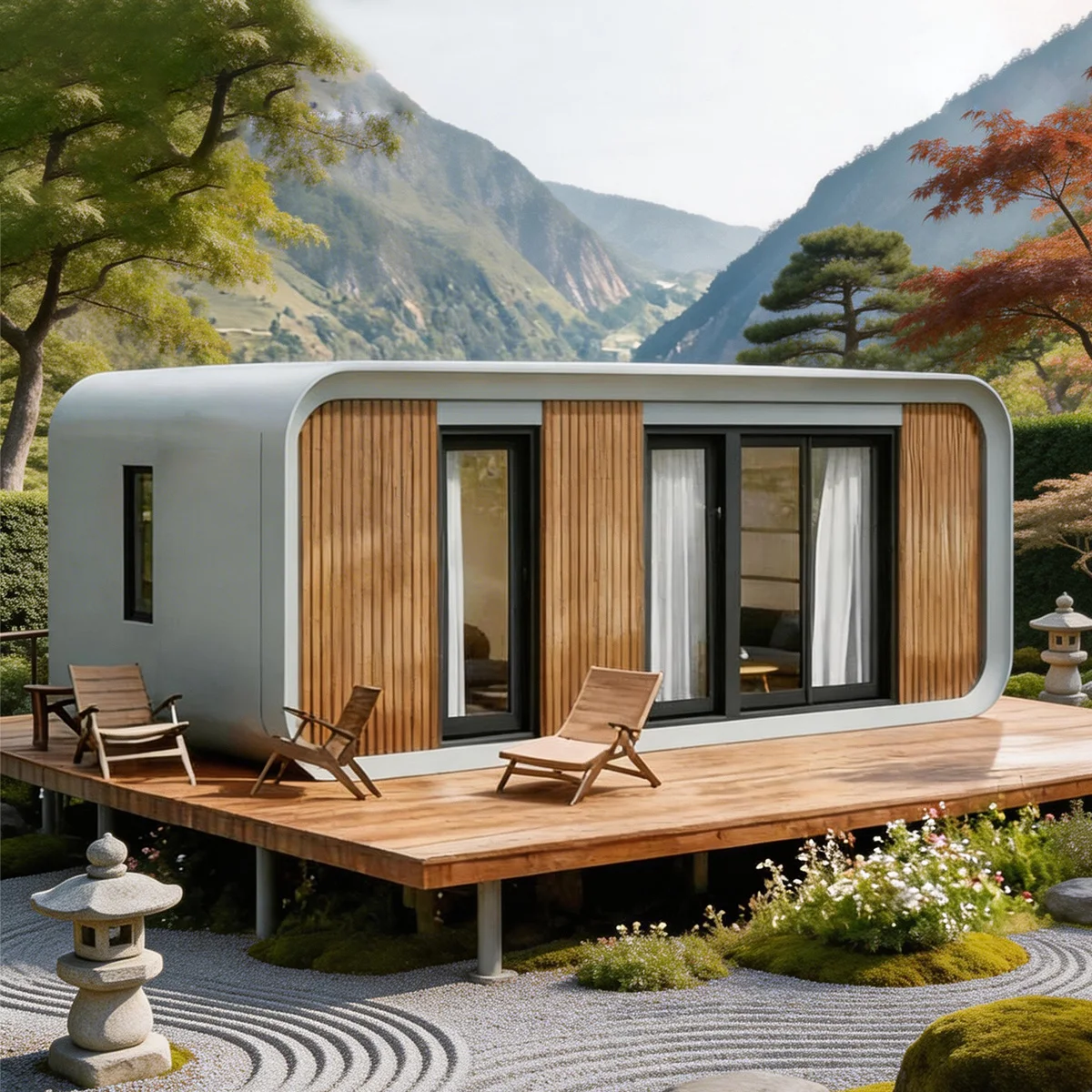 Apple Cabin Luxury Modular Pod House 20ft 40ft Portable Prefab Building Customized Soundproof Breathable Structure for Hotel