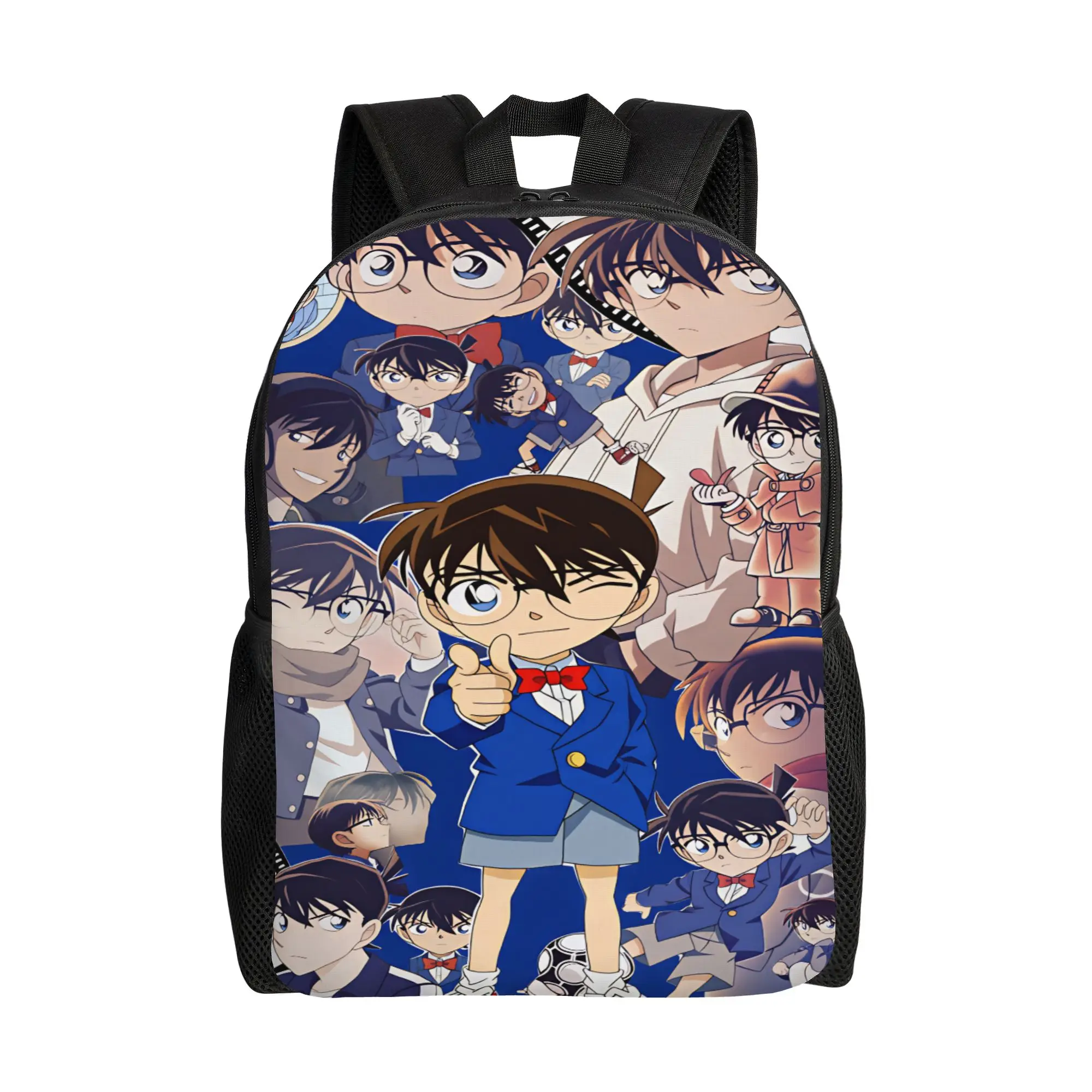 Detectives Conans Backpack  Kawaii Backpacks Student Unisex Travel Soft School Bags Colorful Rucksack