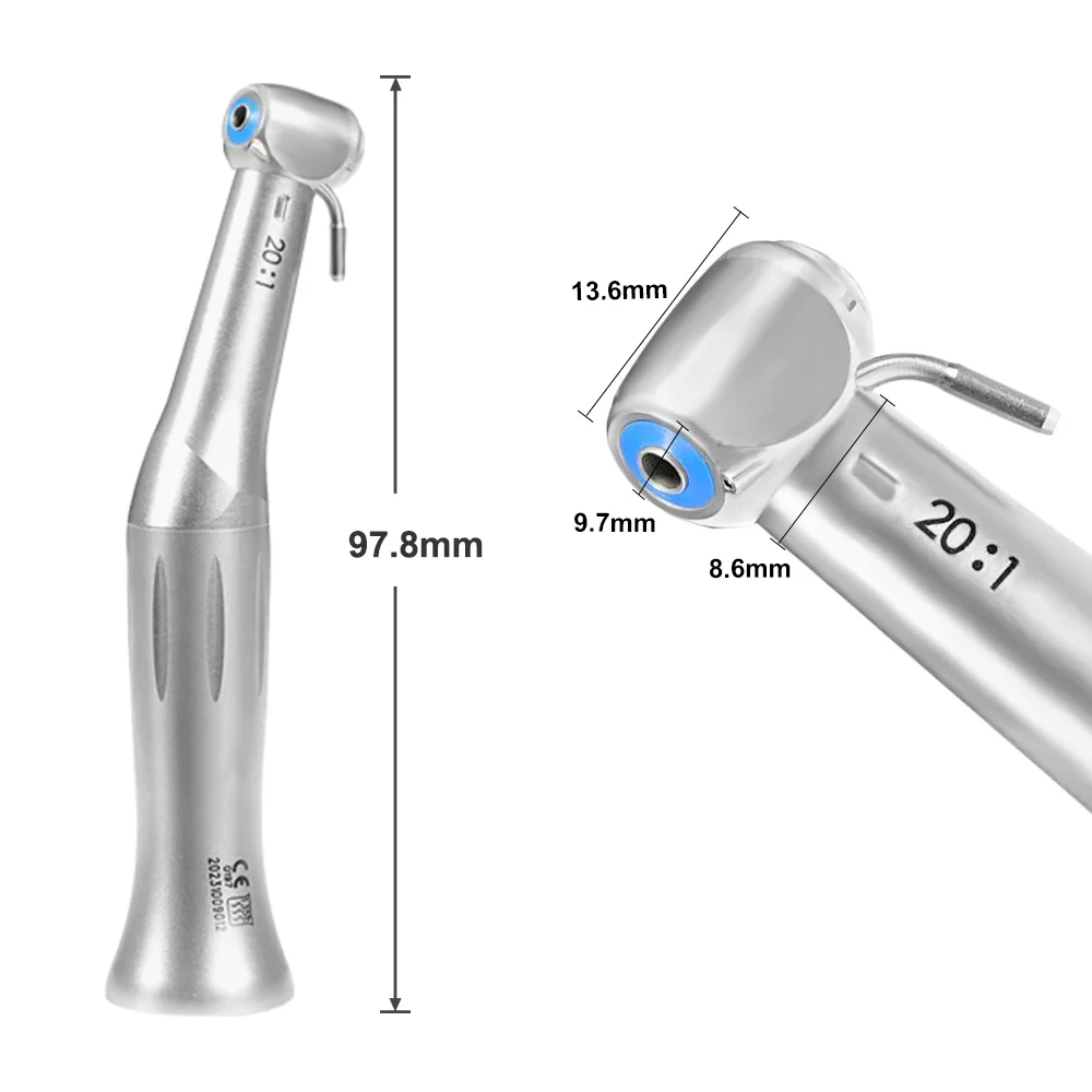 Dental 20:1 Denspay S MAX SG20 Contra Angle Slow Low Speed Handpiece Reduction Implant Surgery Contra Angle Fit to NSK W&H KAVO