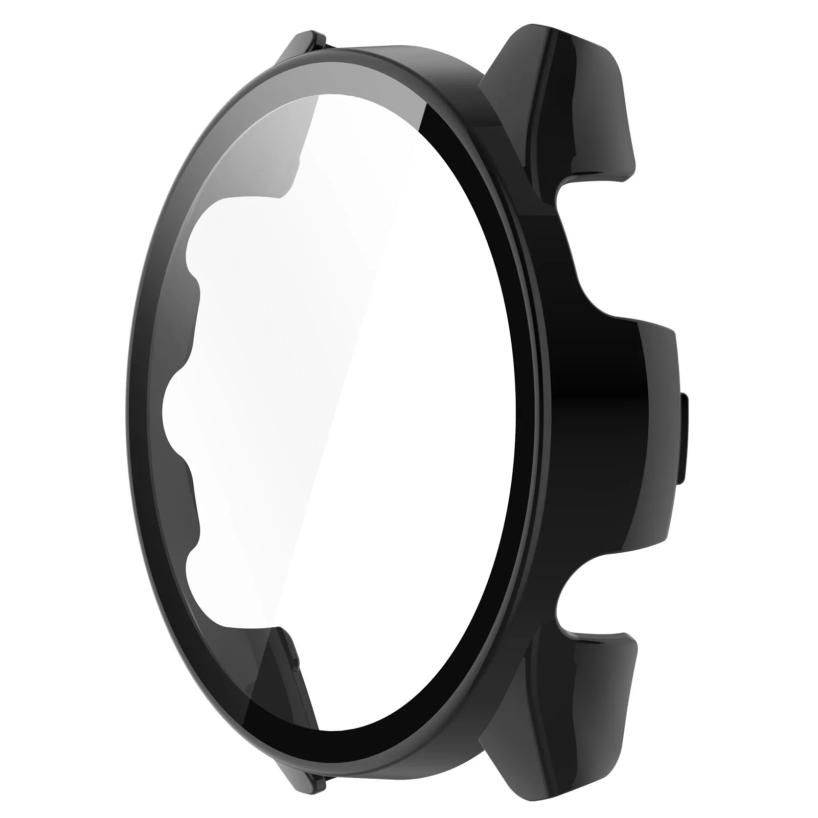 Hard Case Tempered Glass Screen Protector Protective Cover for Garmin Forerunner 165 / 165 Music